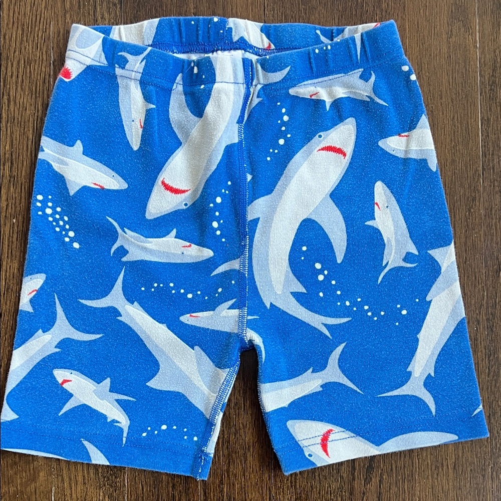 Hanna Andersson Summer PJs Set Shark Print - 8 - Picture 4 of 5